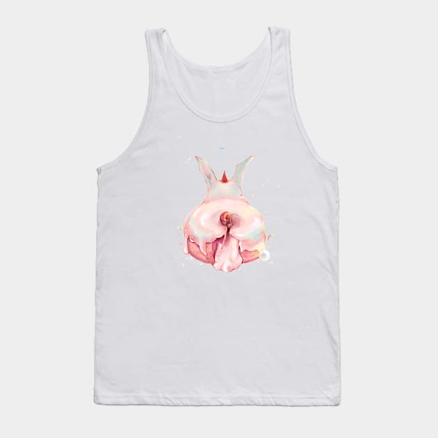 BunnyDonut Tank Top by Miya Gu Art